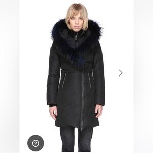Mackage Kay-F down winter coat with signature fur collar NWT